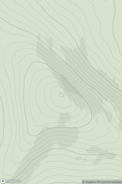 Thumbnail image for Meall a' Bhuirich [Tongue to Wick and Helmsdale] showing contour plot for surrounding peak